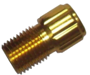 Presta to Schrader Valve Adapter - Gold