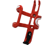 n+1 Two-Sided Bicycle Bottle Cage - Red