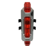 iLUMENOX  USB Rechargeable Safety Light (Red LED)- Silver