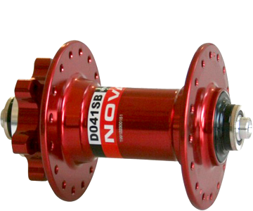 Novatec 28 Holes Disc Front Hub - Red