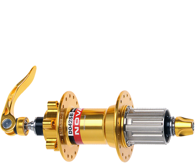 Novatec 28 Holes Disc Rear Hub - Gold