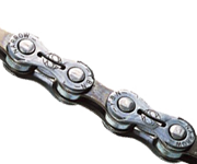 YBN 8 Speed Half Link Chain - Gray mix Silver