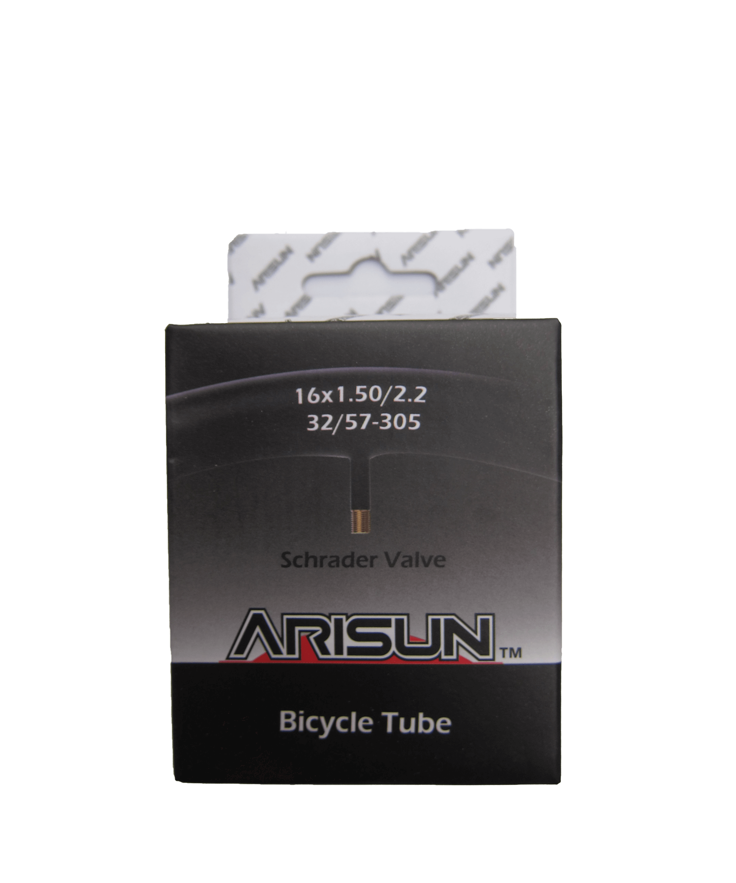 ARISUN 16x1.5-2.2 Cycling Inner Tube - Schrader Valve