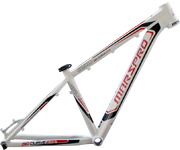 MARSPRO 650B Bicycle Frame  (White mix Red 15")