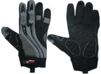 TGO Non-Slip Cycling Gloves - Black/Gray